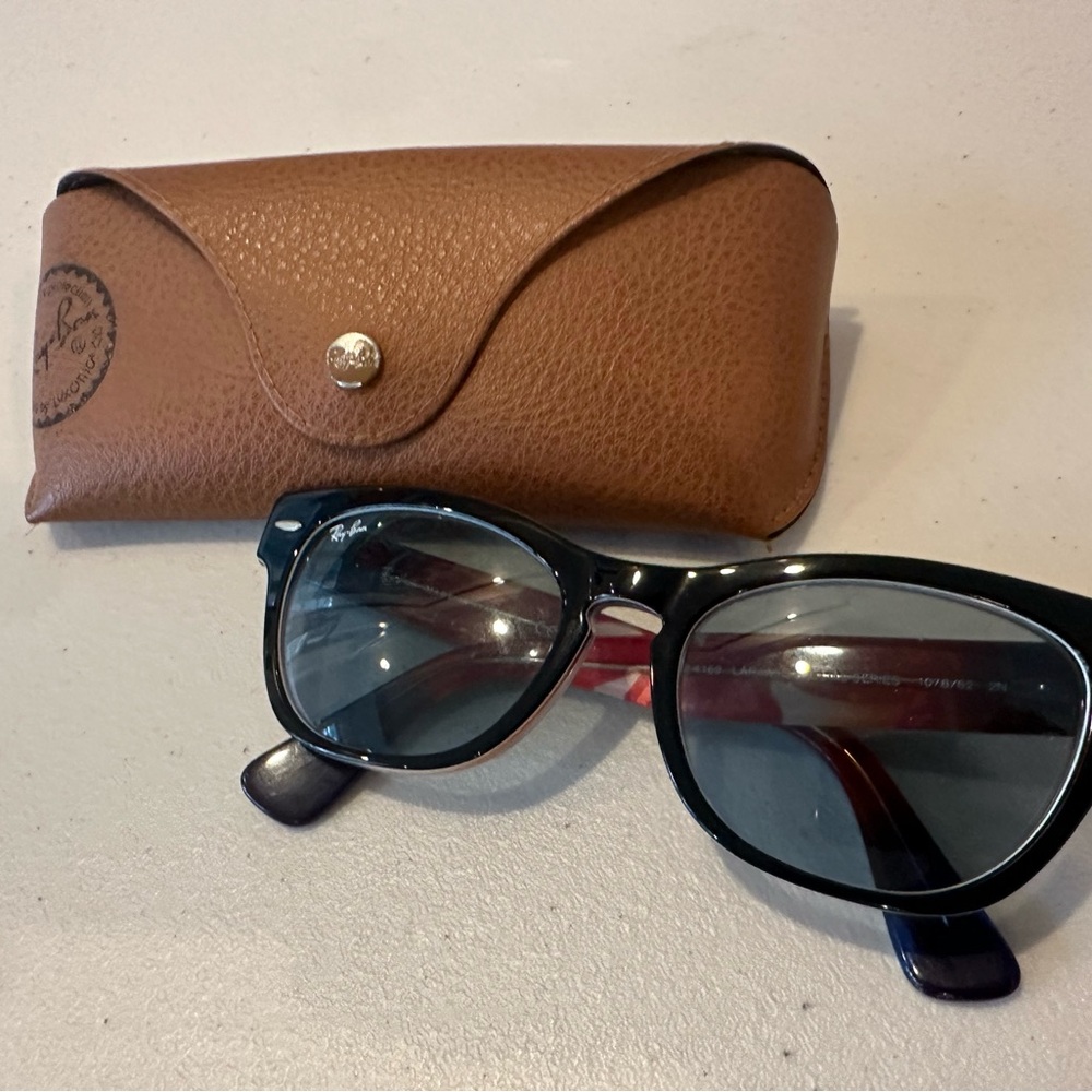 Ray-Ban Black Sunglasses with Brown Case
